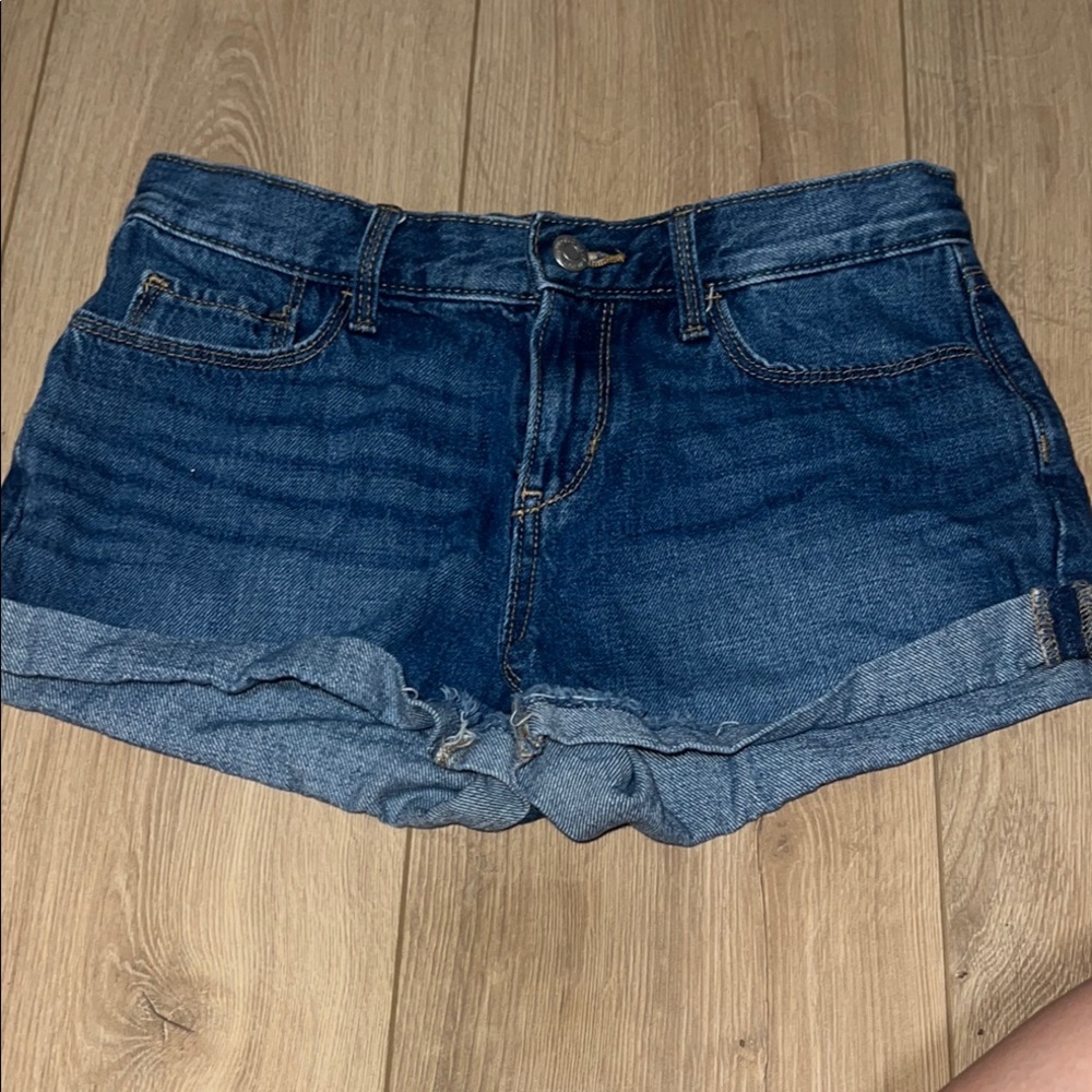 Old Navy Blue Cuffed Denim Shorts